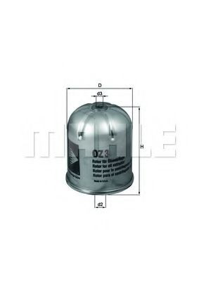Фильтр очистки масла центробежный Mahle Original OZ3D цена, от 22.69 USD